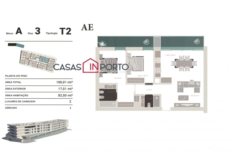 Apartamento T2 para Venda em Croca Foto 23