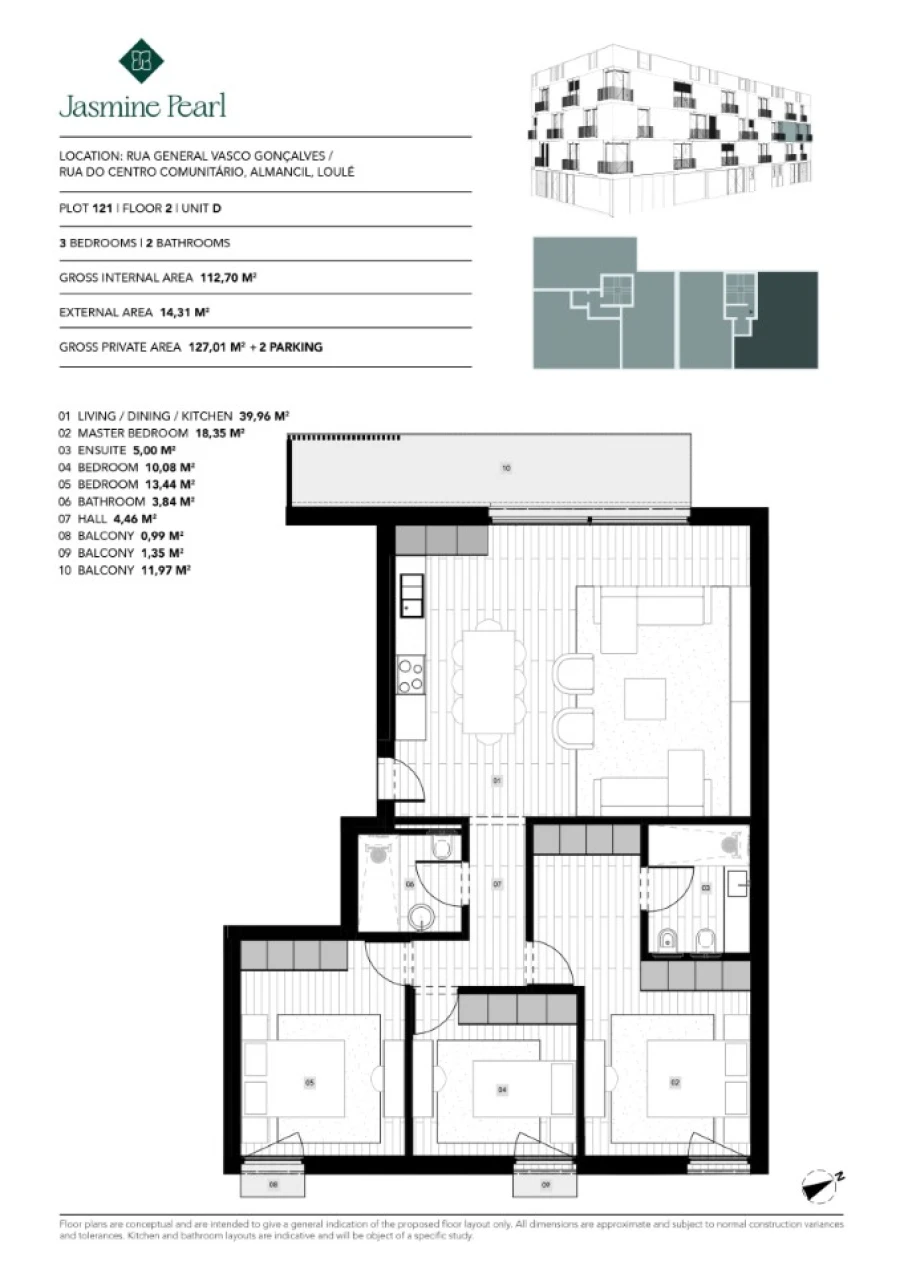 Apartamento T3 para Venda em Almancil Planta 1