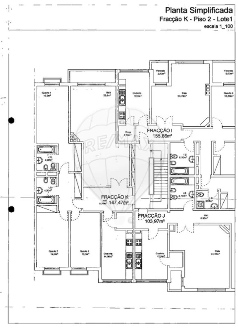 Apartamento T3 para Venda em Marvila, Ribeira Santarém, São Salvador, São Nicolau