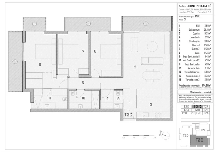 Apartamento para Venda em São Martinho Planta 1
