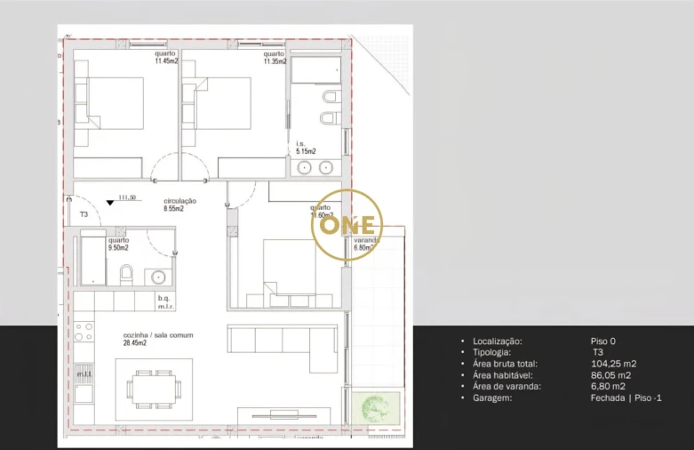 Apartamento T3 para Venda em Antas e Abade de Vermoim Foto 7