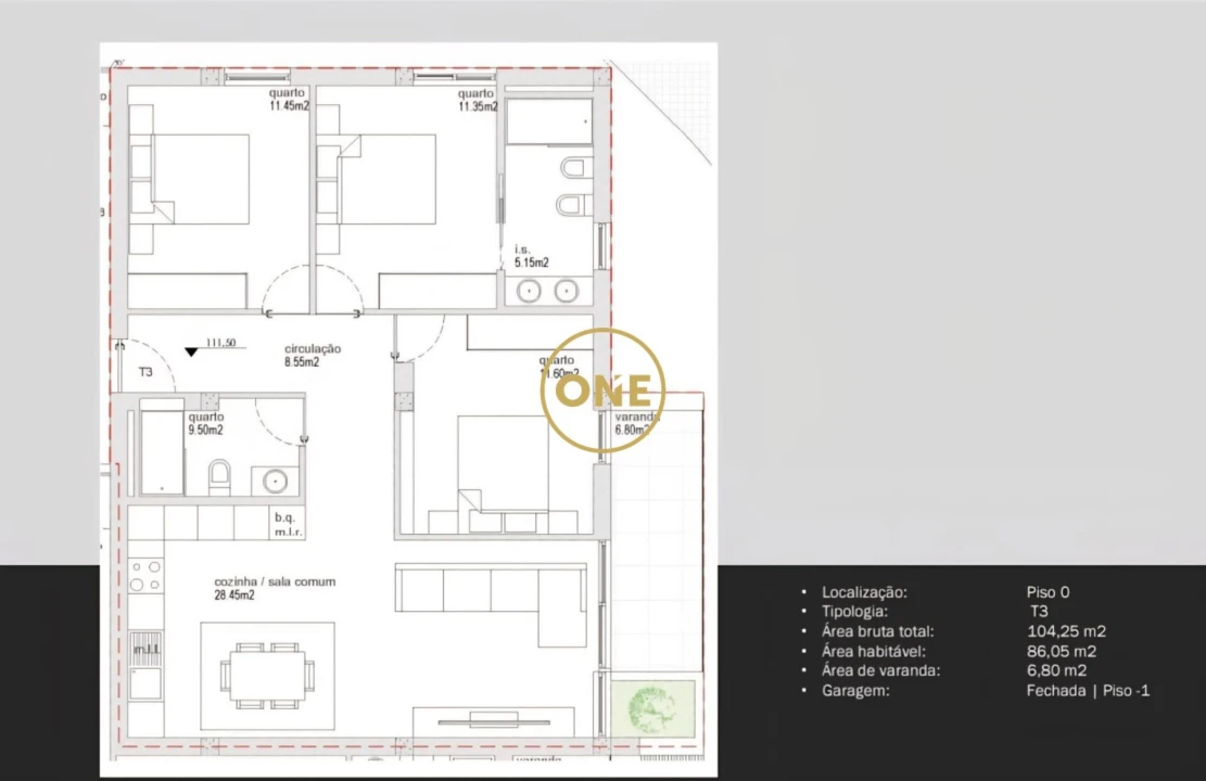 Apartamento T3 para Venda em Antas e Abade de Vermoim Foto 7