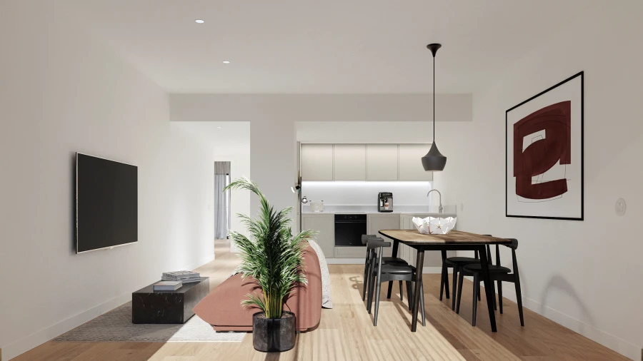 Apartamento T1 para Venda em Laranjeiro e Feijó Foto 5