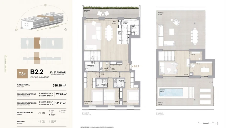 Apartamento T3 para Venda em Aldoar, Foz do Douro e Nevogilde Planta 1