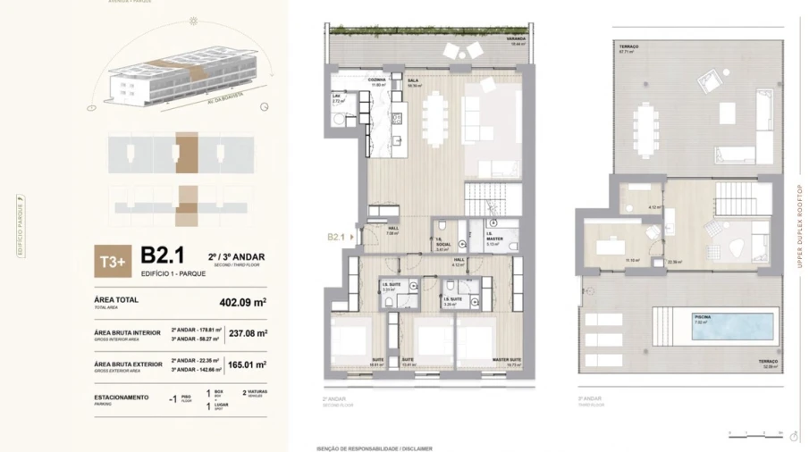 Apartamento T3 para Venda em Aldoar, Foz do Douro e Nevogilde Planta 1