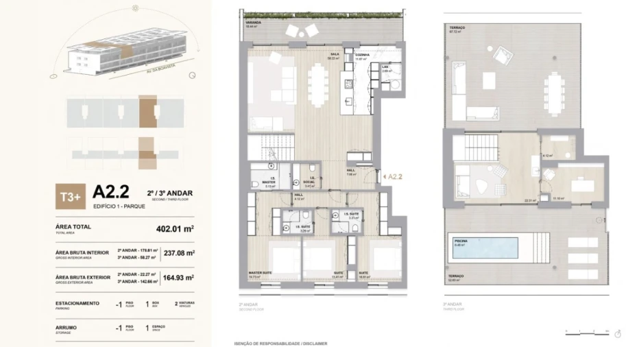 Apartamento T3 para Venda em Ramalde Planta 1