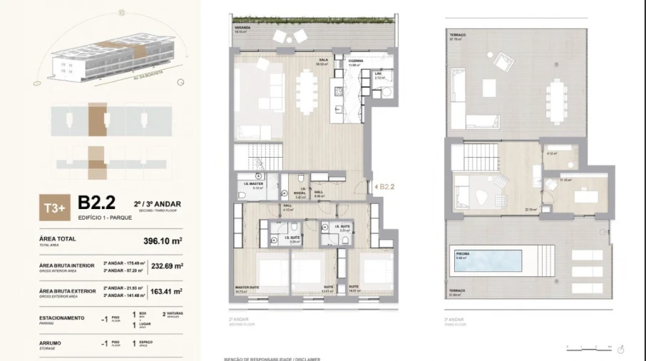 Apartamento T3 para Venda em Ramalde Planta 1