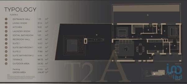 Apartamento T2 para Venda em São Martinho