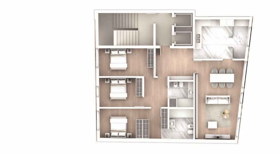 Apartamento T3 para Venda em Cedofeita, Santo Ildefonso, Sé, Miragaia, São Nicolau e Vitória Planta 1