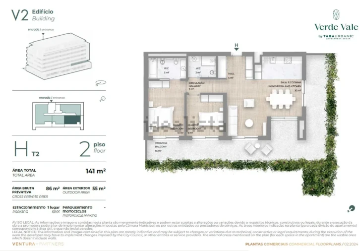 Apartamento T2 para Venda em Cidade da Maia Foto 22