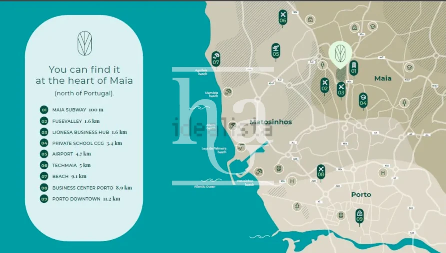 Apartamento T2 para Venda em Cidade da Maia Foto 14