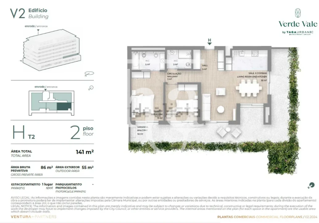 Apartamento T2 para Venda em Cidade da Maia Foto 21