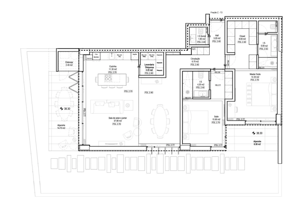 Apartamento T2 para Venda em São Martinho Foto 40