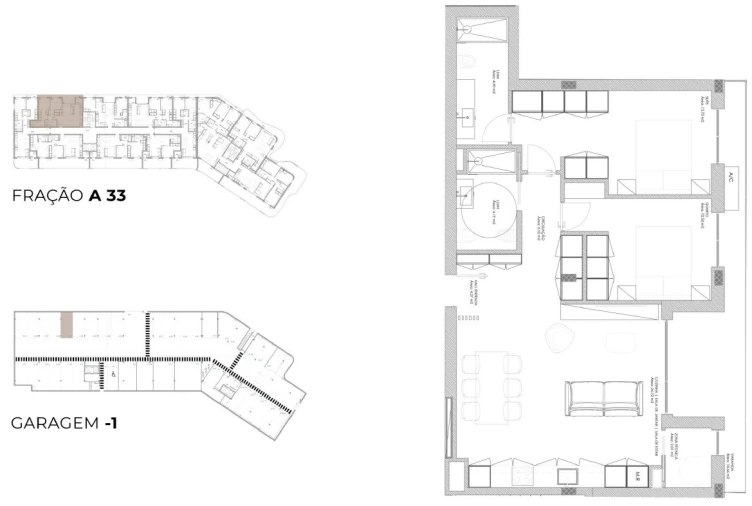 Apartamento T2 para Venda em Oliveira do Douro Planta 1