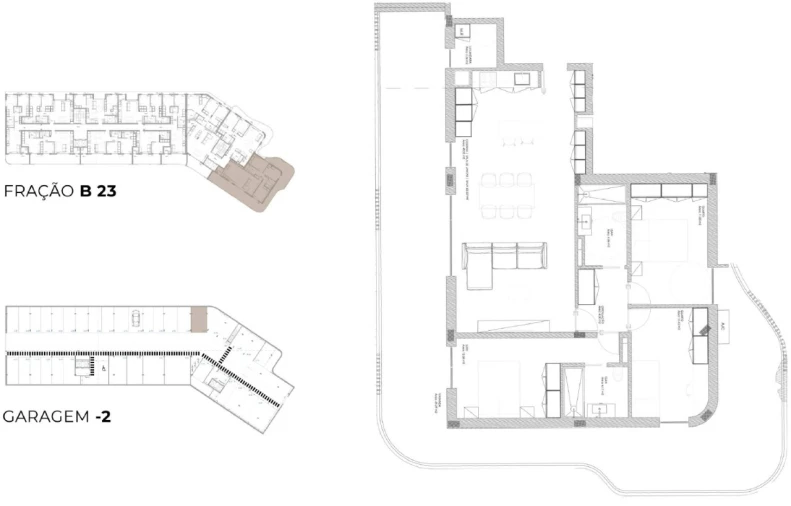Apartamento T3 para Venda em Oliveira do Douro Planta 1