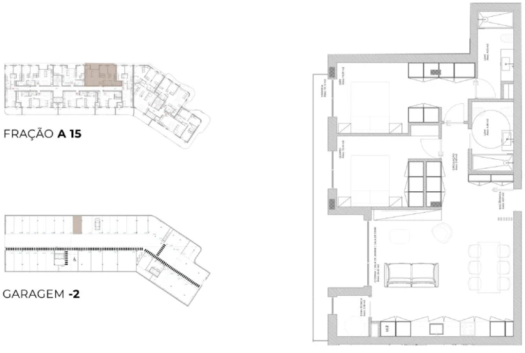 Apartamento T2 para Venda em Oliveira do Douro Planta 1