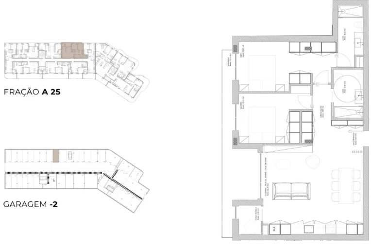Apartamento T2 para Venda em Oliveira do Douro Planta 1
