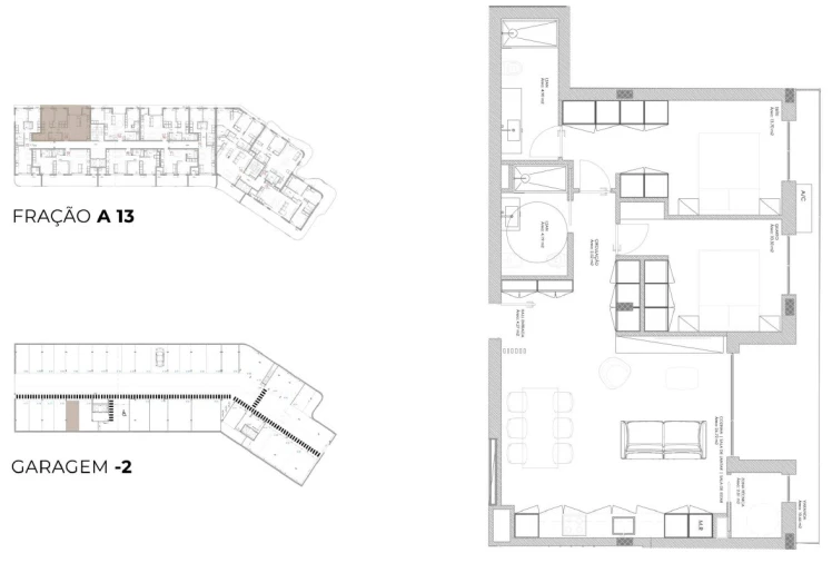 Apartamento T2 para Venda em Oliveira do Douro Planta 1