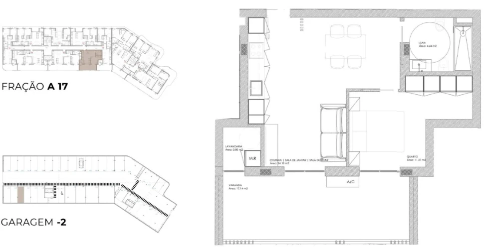 Apartamento T1 para Venda em Oliveira do Douro Planta 1