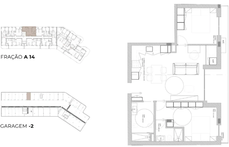 Apartamento T2 para Venda em Oliveira do Douro Planta 1