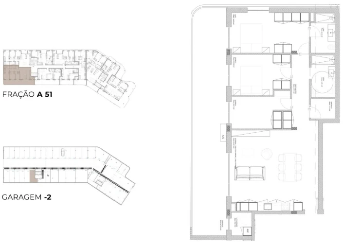 Apartamento T3 para Venda em Oliveira do Douro Planta 1