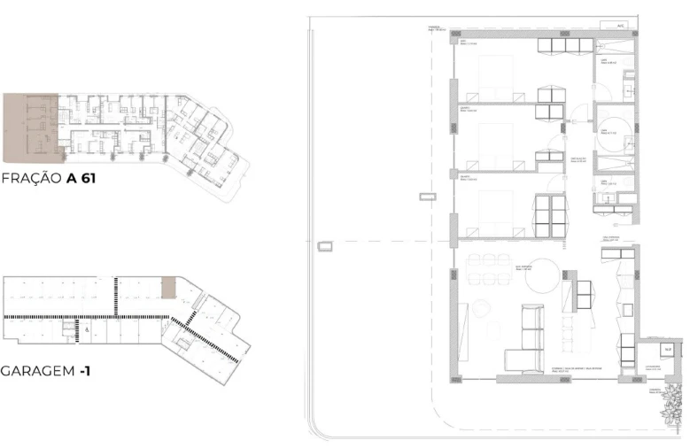 Apartamento T3 para Venda em Oliveira do Douro Planta 1