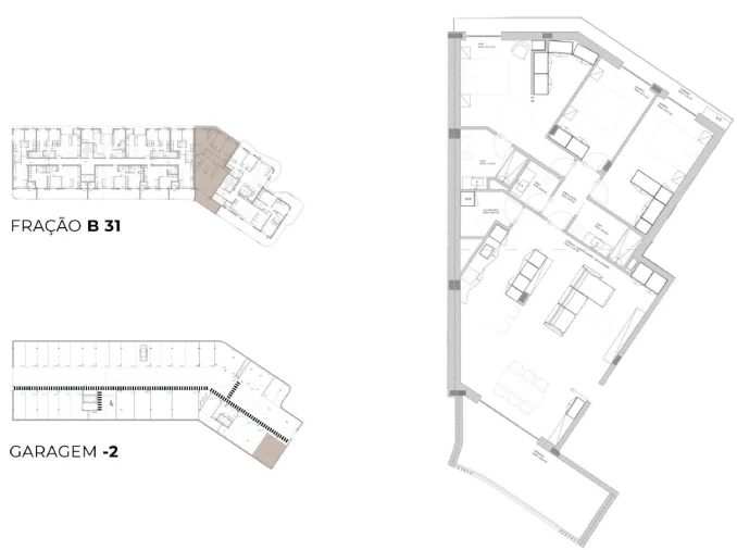 Apartamento T3 para Venda em Oliveira do Douro Planta 1