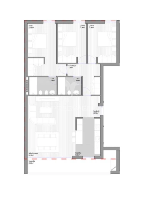 Apartamento T3 para Venda em São João Baptista
