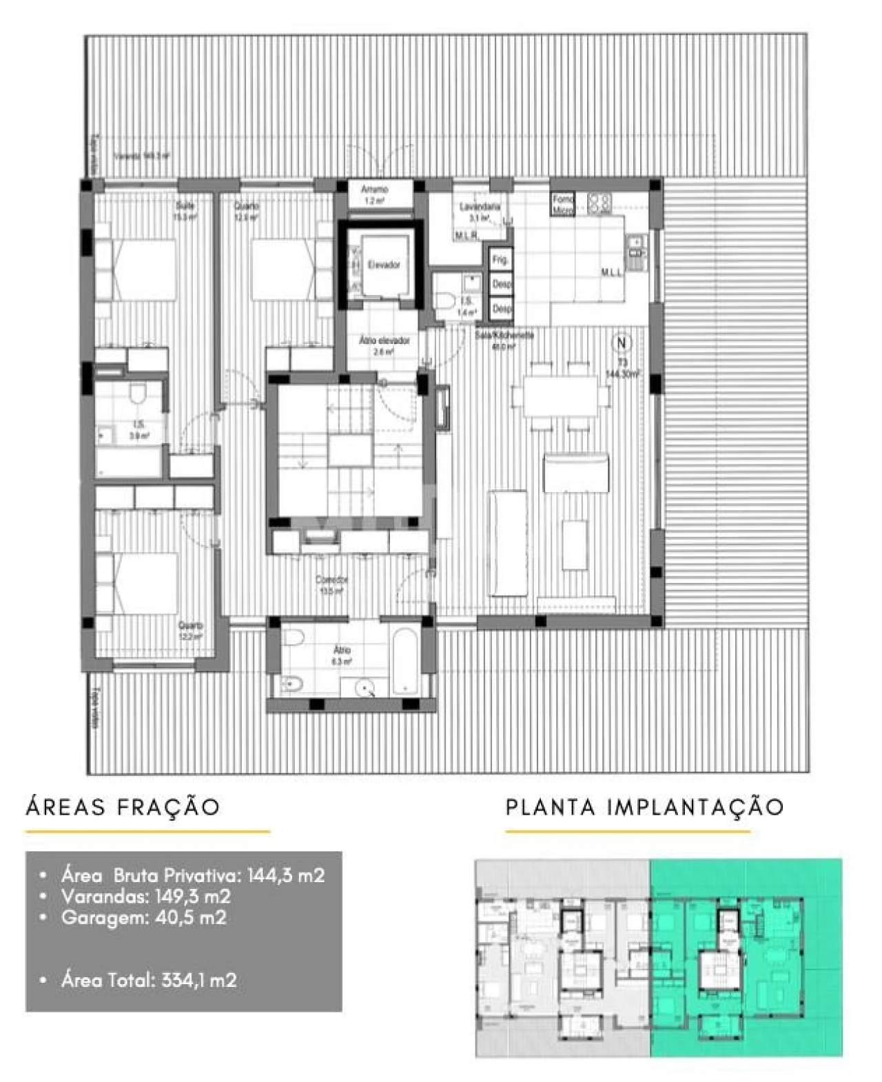 Apartamento T3 para Venda em Nogueira da Regedoura Foto 35