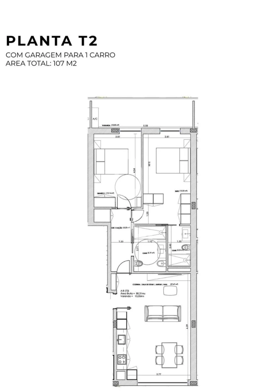 Apartamento T2 para Venda em Oliveira do Douro Foto 6