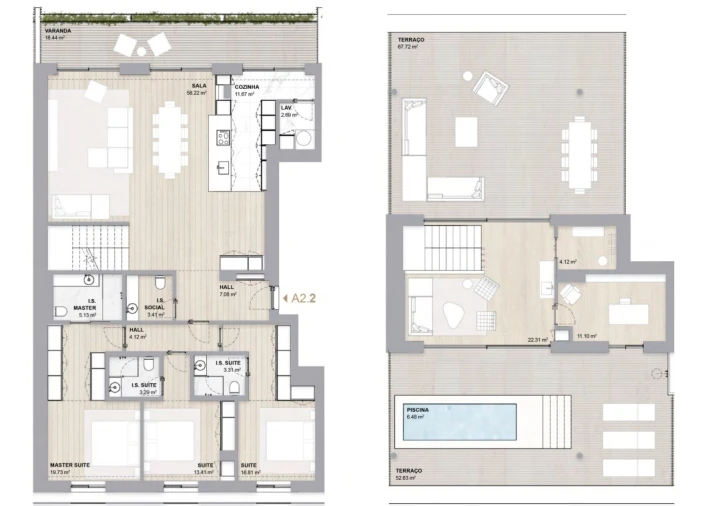Apartamento T4 para Venda em Aldoar, Foz do Douro e Nevogilde Planta 1