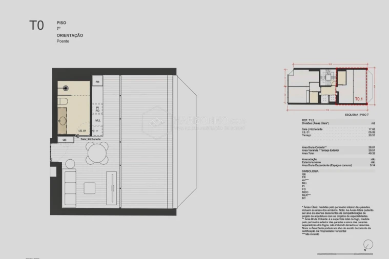 Apartamento para Venda em Matosinhos e Leça da Palmeira Planta 1