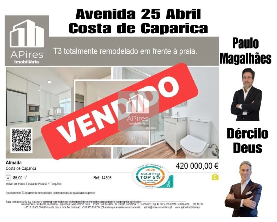 Apartamento T3 para Venda em Costa da Caparica Foto 1