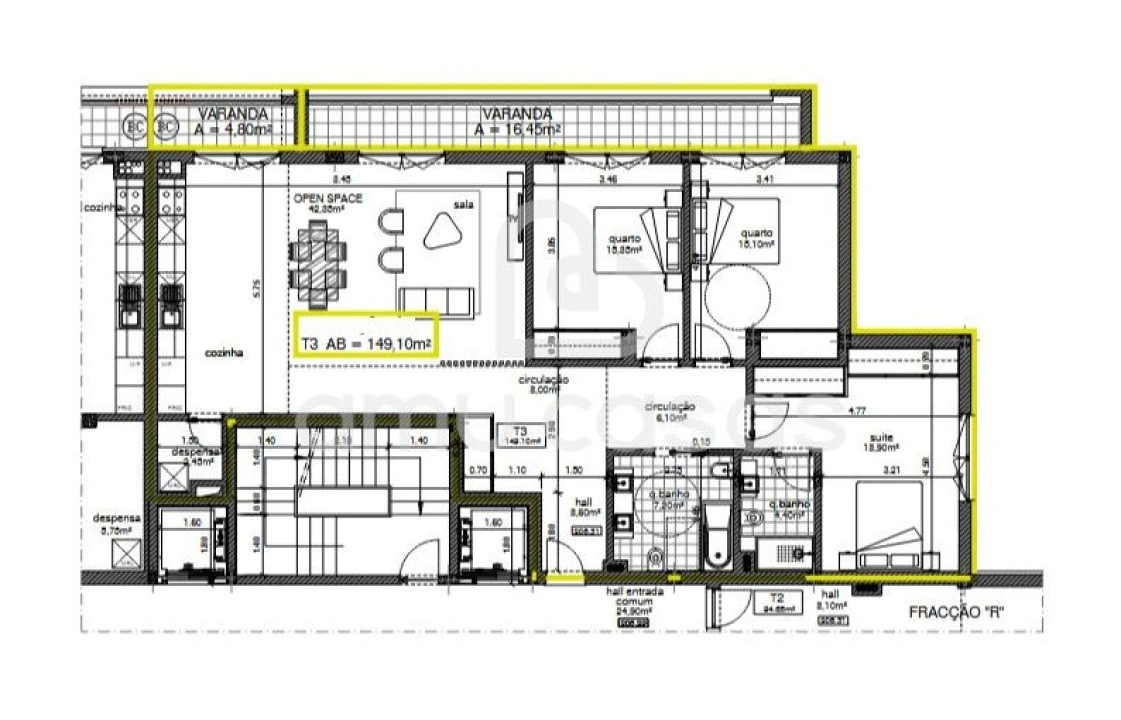 Apartamento T3 para Venda em O. Azeméis, Riba-Ul, Ul, Macinhata Seixa, Madail Foto 18