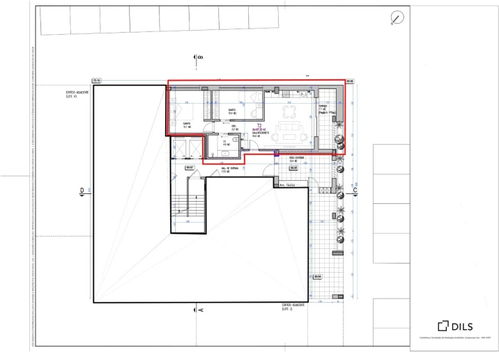 Apartamento T3 para Venda em Laranjeiro e Feijó Planta 2