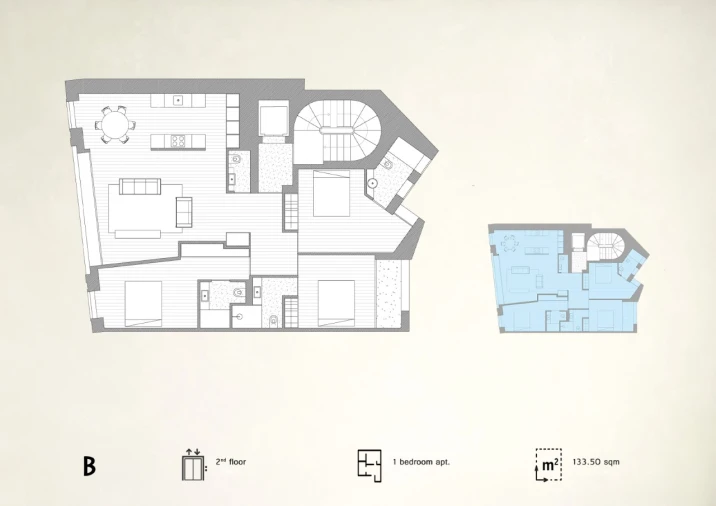 Apartamento T3 para Venda em Cedofeita, Santo Ildefonso, Sé, Miragaia, São Nicolau e Vitória Planta 1