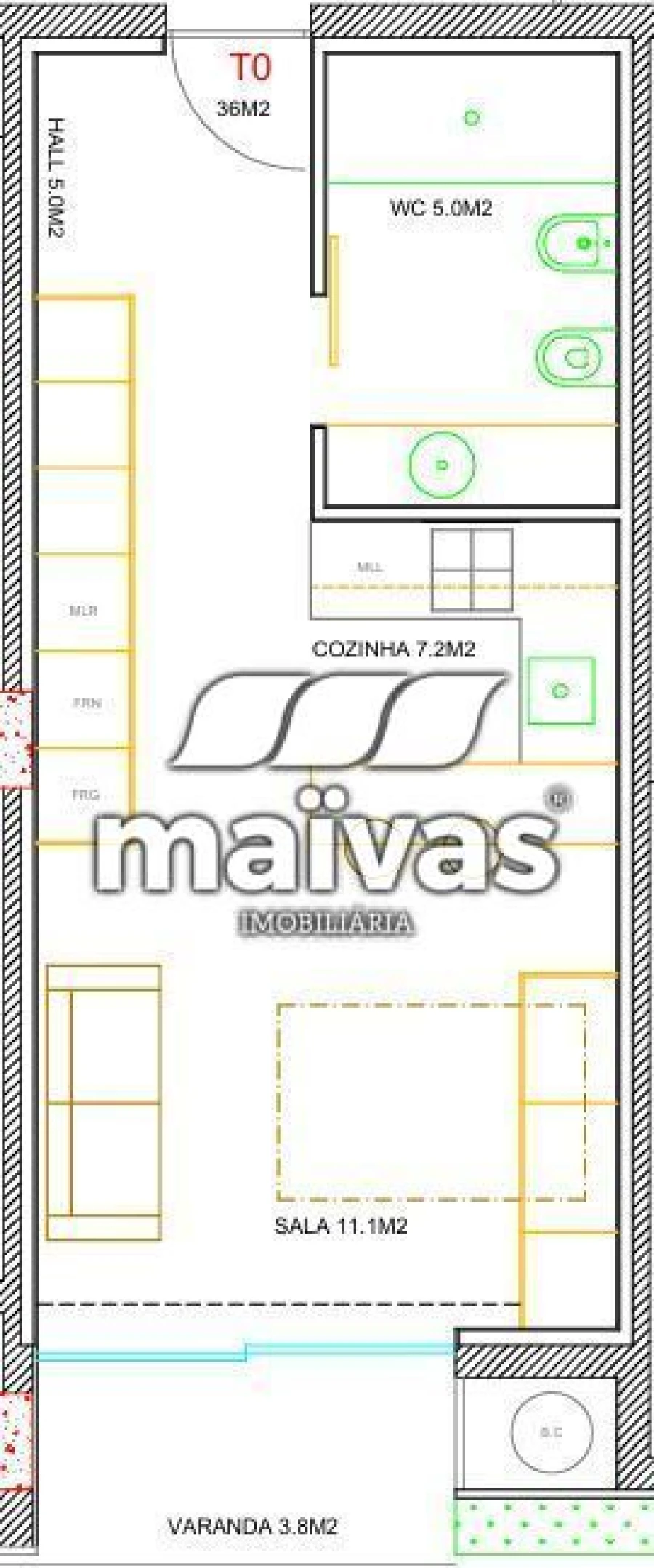 Apartamento T0 para Venda em São Vitor (Braga) Foto 11