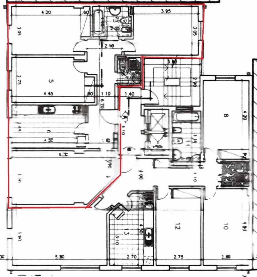 Apartamento T3 para Venda em Setubal (São Sebastião) Planta 1