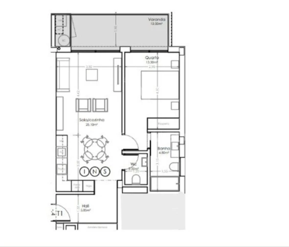 Apartamento T1 para Venda em São Felix da Marinha Foto 14