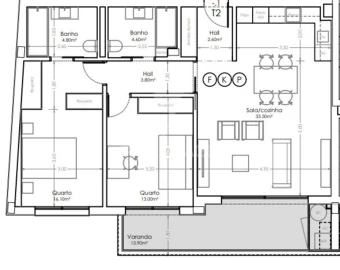 Apartamento T2 para Venda em São Felix da Marinha