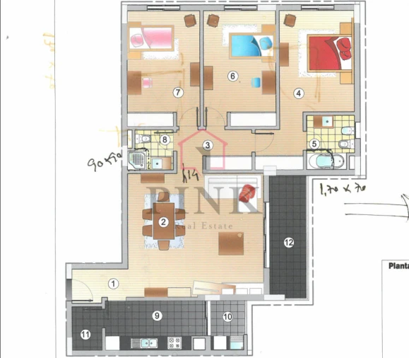 Apartamento T3 para Arrendamento em São Martinho Foto 14