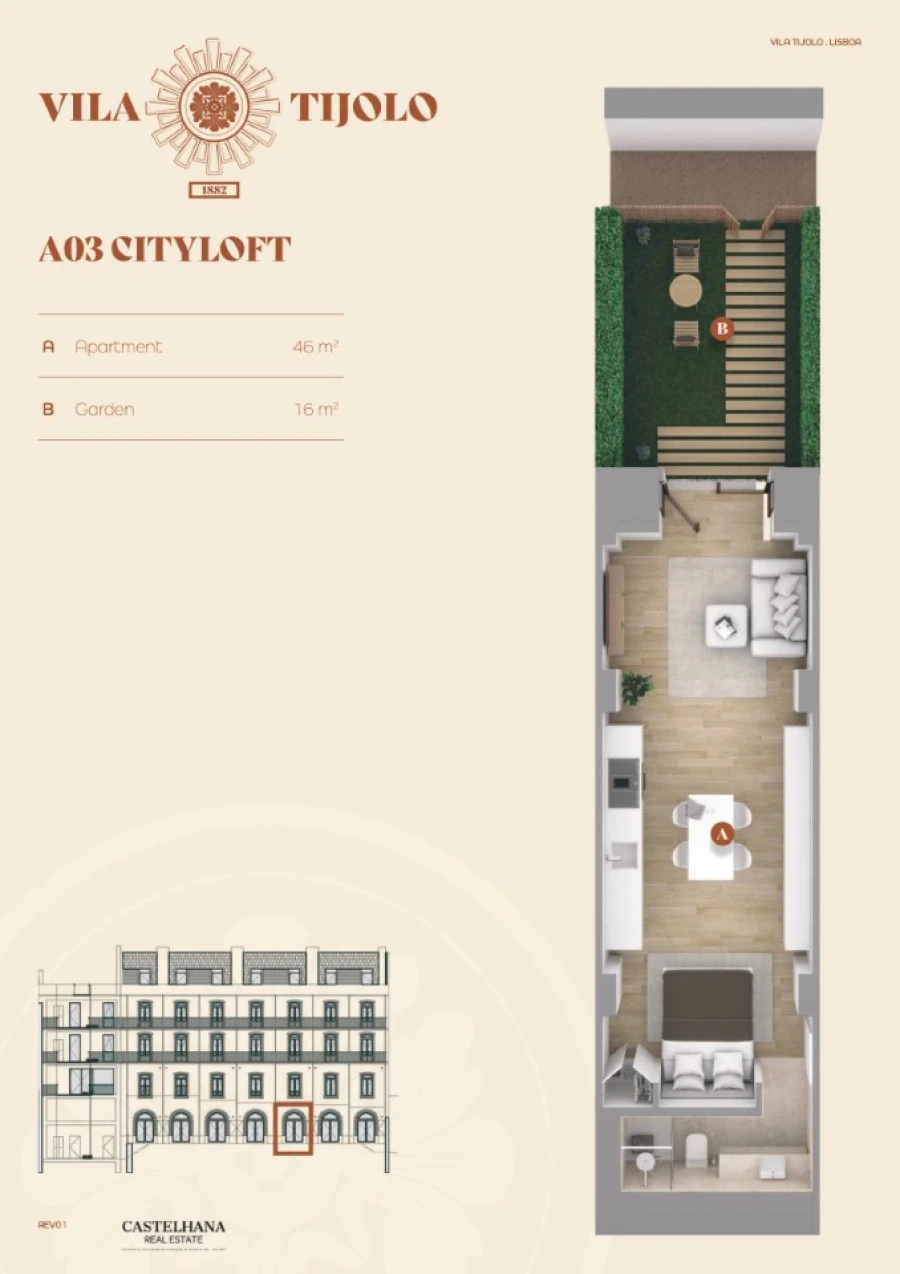 Apartamento para Venda em Estrela Planta 1
