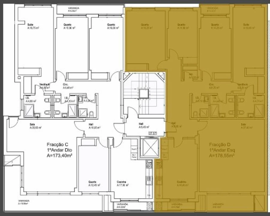 Apartamento T4 para Venda em Montijo e Afonsoeiro Planta 2