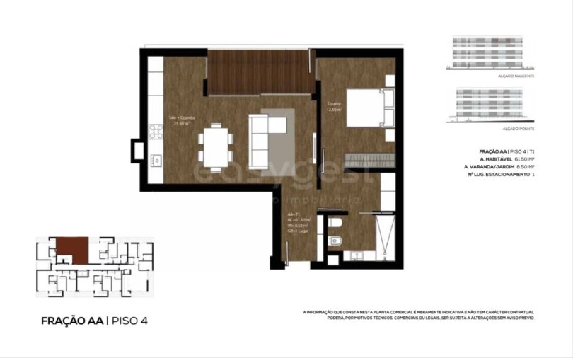 Apartamento T1 para Venda em São João da Madeira Foto 17