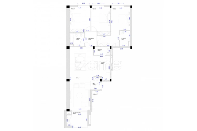 Apartamento T3 para Venda em Fonte Arcada e Oliveira Foto 7