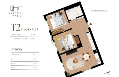 Apartamento T2 para Venda em Campanhã