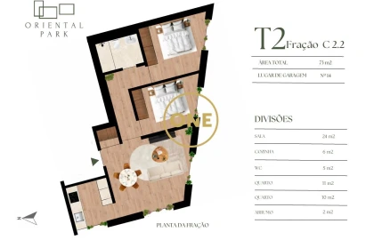 Apartamento T2 para Venda em Campanhã