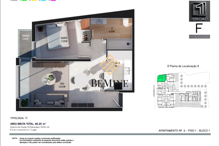 Apartamento T1 para Venda em Ribeira Brava Foto 16