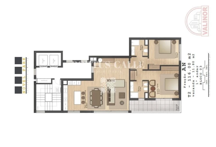 Apartamento T2 para Venda em Mafamude e Vilar do Paraíso Foto 15