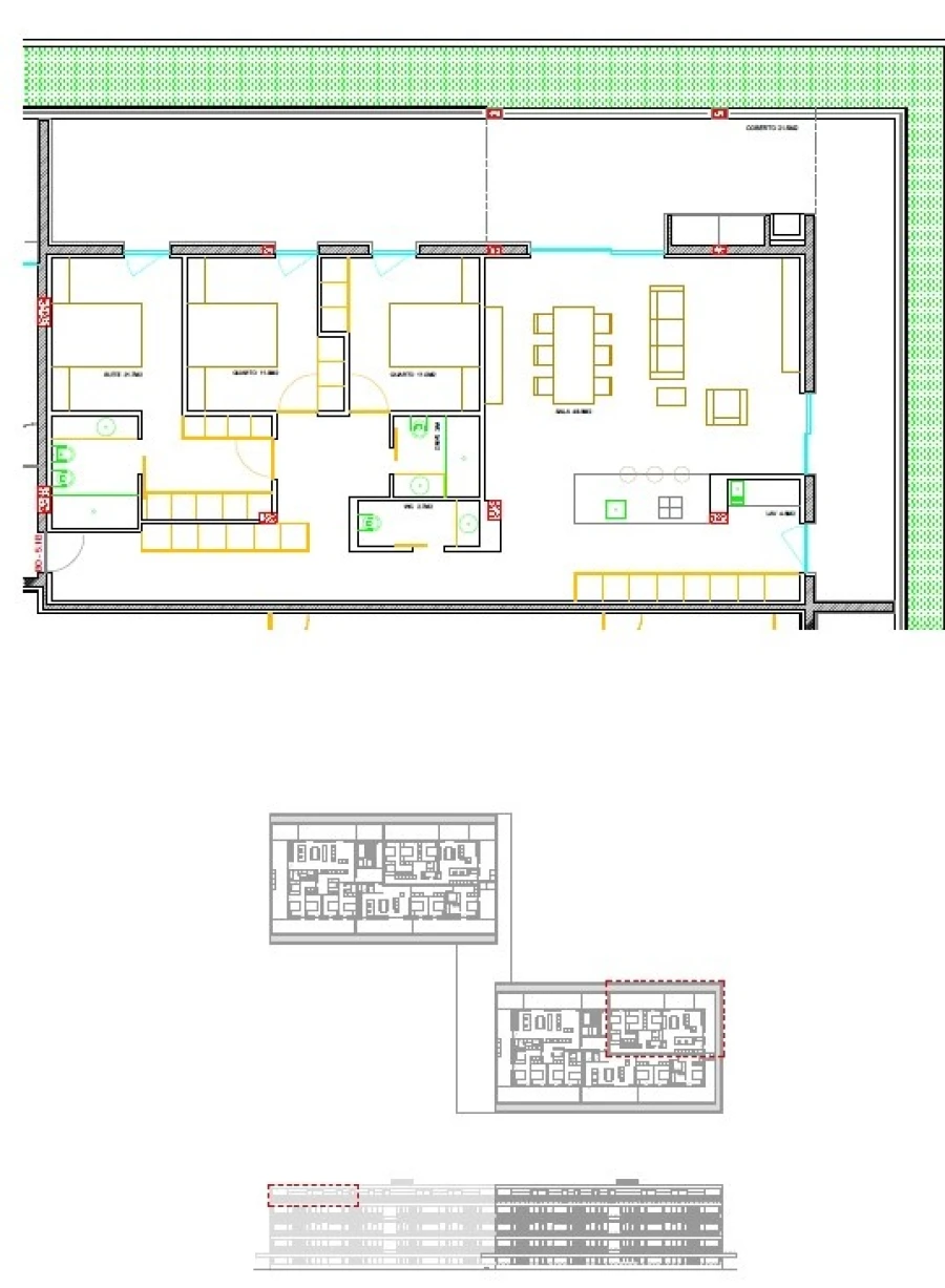 Apartamento T3 para Venda em Ferreiros e Gondizalves Planta 1